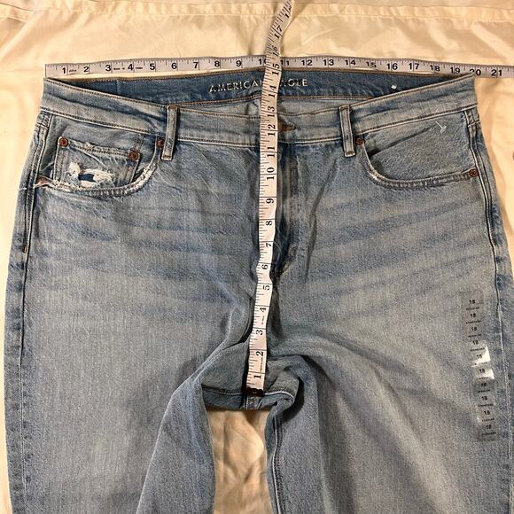 NWOT American Eagle Plus High Rise 90s Bootcut Light Wash Jean Wmns 18 Boho - Picture 10 of 11